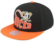 Anaheim Ducks Crooked Path Black/Orange Snapback