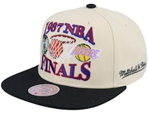 Los Angeles Lakers HWC 1987 NBA Finals Snapback Hat Mitchelle & Ness  Cap Champs