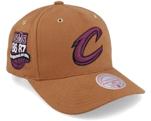Hatstore Exclusive x Cleveland Cavaliers Exclusive Trek 2.0 Brown/Purple Adjustable - Mitchell & Ness