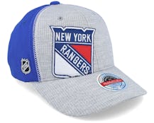 Hatstore Exclusive x New York Rangers Exclusive XL Hockey Logo Grey/Navy Adjustable - Mitchell & Ness