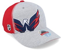 Hatstore Exclusive x Washington Capitals Exclusive  XL Hockey Logo Grey/Red Adjustable - Mitchell & Ness