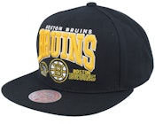 Boston Bruins Champ Stack Vintage Black Snapback