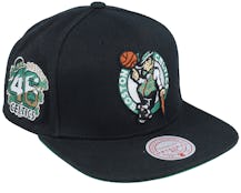 Boston Celtics Side Jam Black Snapback - Mitchell & Ness
