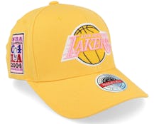 Hatstore Exclusive x Los Angeles Lakers Pink Lemon Yellow/Pink Adjustable - Mitchell & Ness