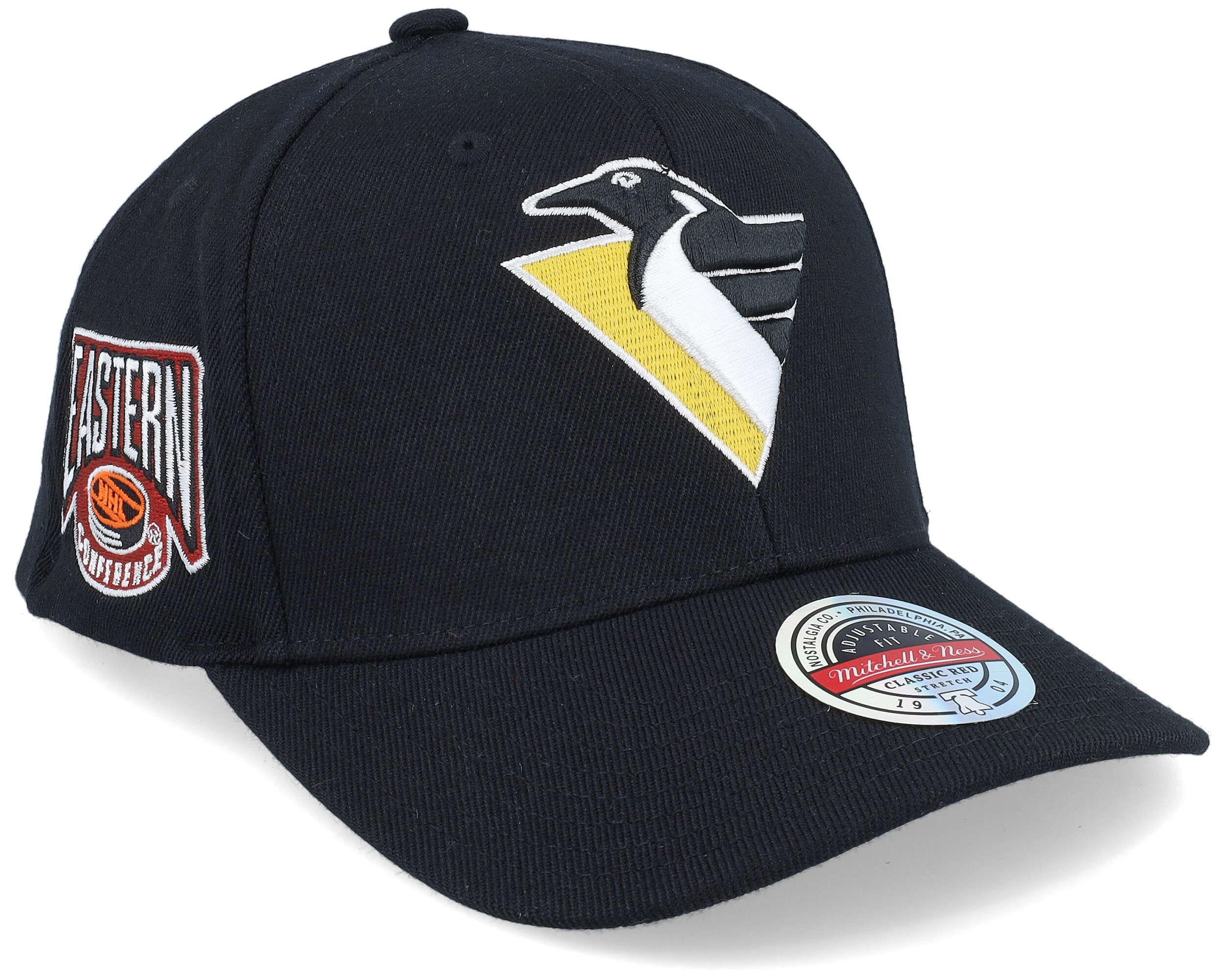 Hatstore Exclusive x Pittsburgh Penguins Conference Patch Black Adjustable  - Mitchell & Ness cap