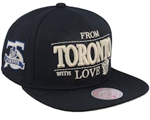 Toronto Maple Leafs With Love Black Snapback - Mitchell & Ness
