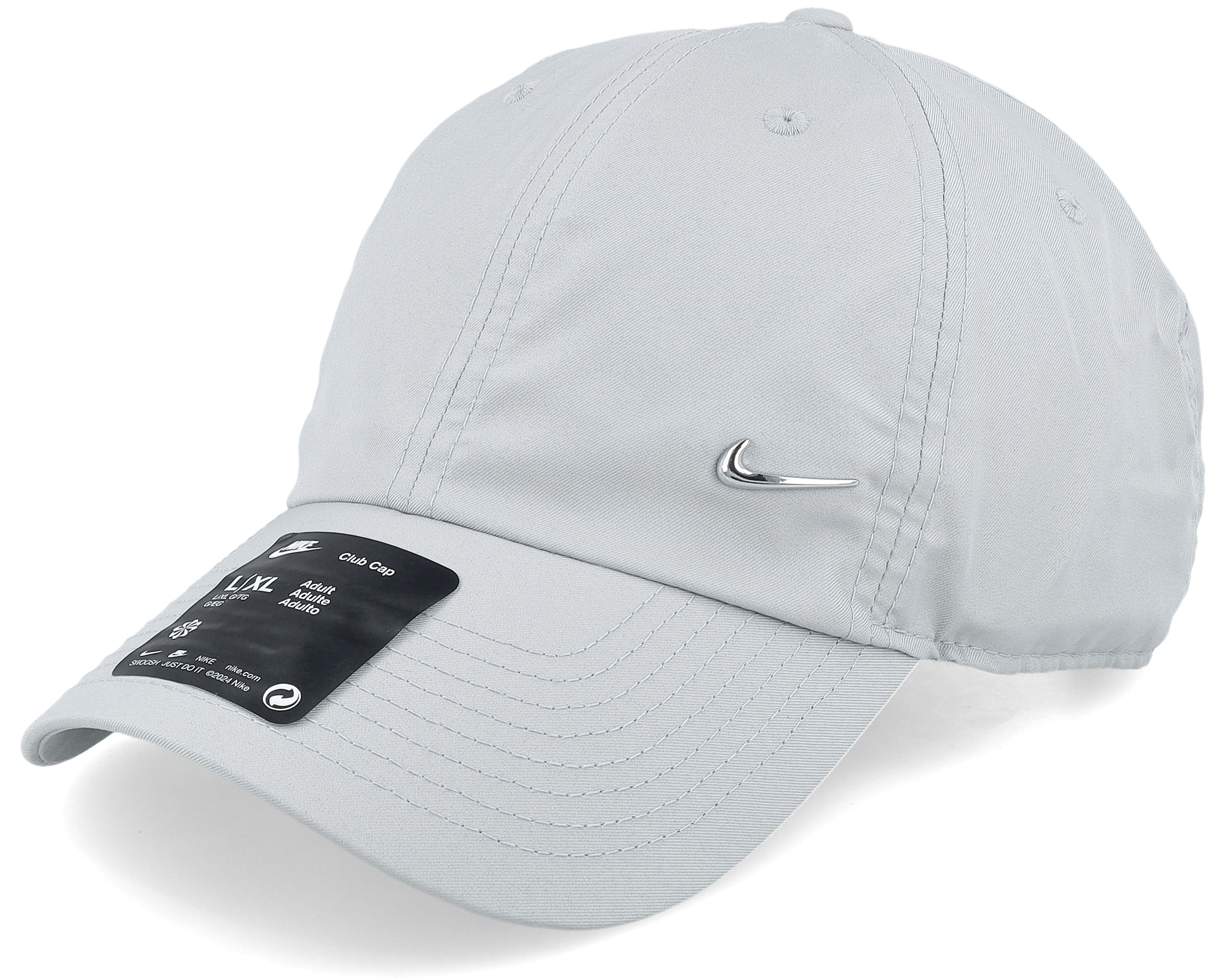 Dri fit Club Light Smoke Grey Met Silver Dad Cap Nike