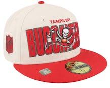 Tampa Bay Buccaneers NFL 23 Draft 59FIFTY Stone/Red Fitted - New Era