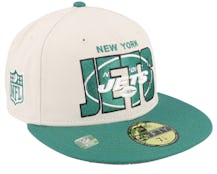 New York Jets NFL 23 Draft 59FIFTY Stone/Green Fitted - New Era