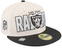 Las Vegas Raiders NFL 23 Draft 59FIFTY Stone/Black Fitted - New Era