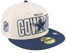 Dallas Cowboys NFL 23 Draft 59FIFTY Stone/Navy Fitted - New Era