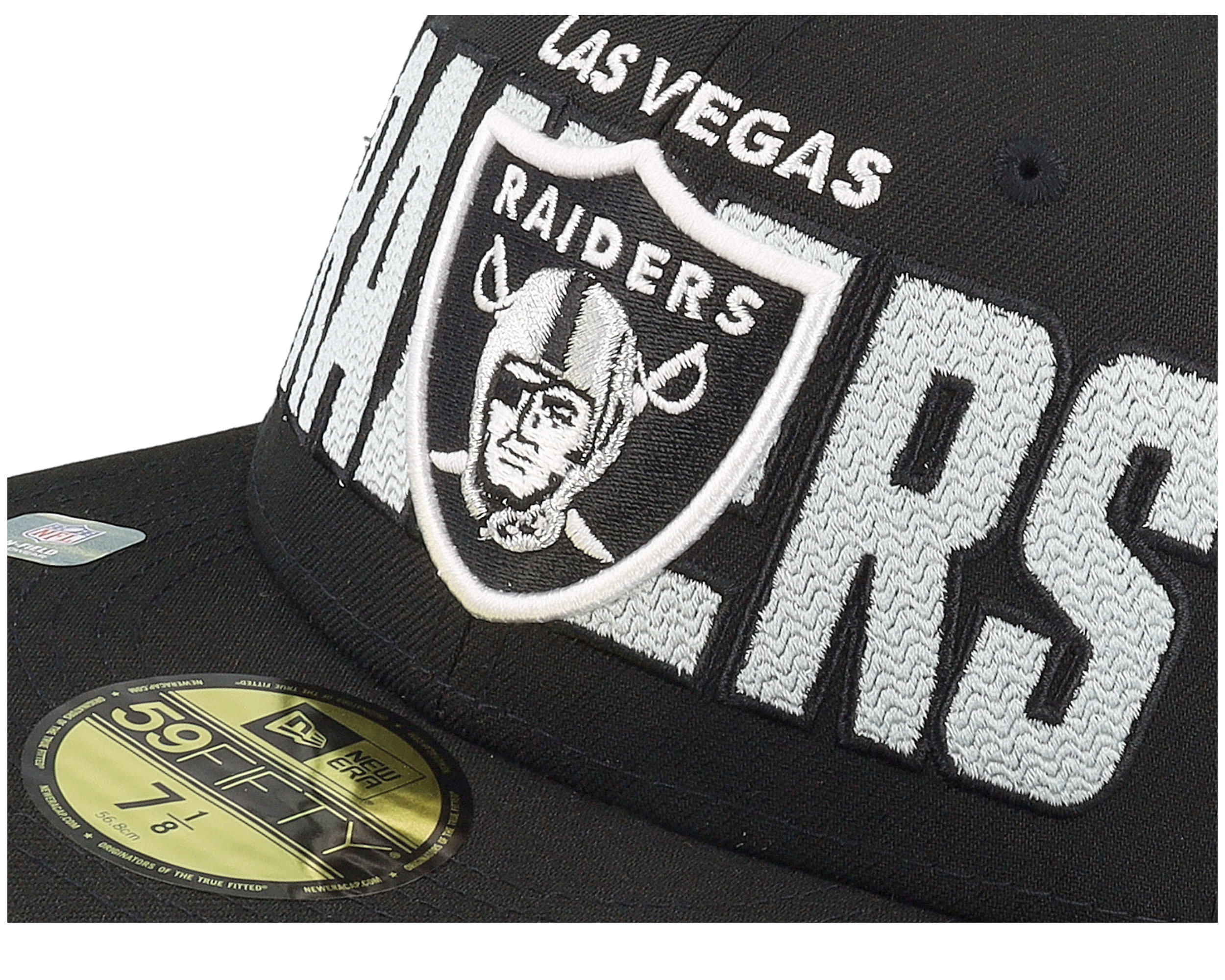Las Vegas Raiders 59FIFTY キャップ ブラック Black Las Vegas Raiders Cloud Icons New Era 59Fifty Fitted