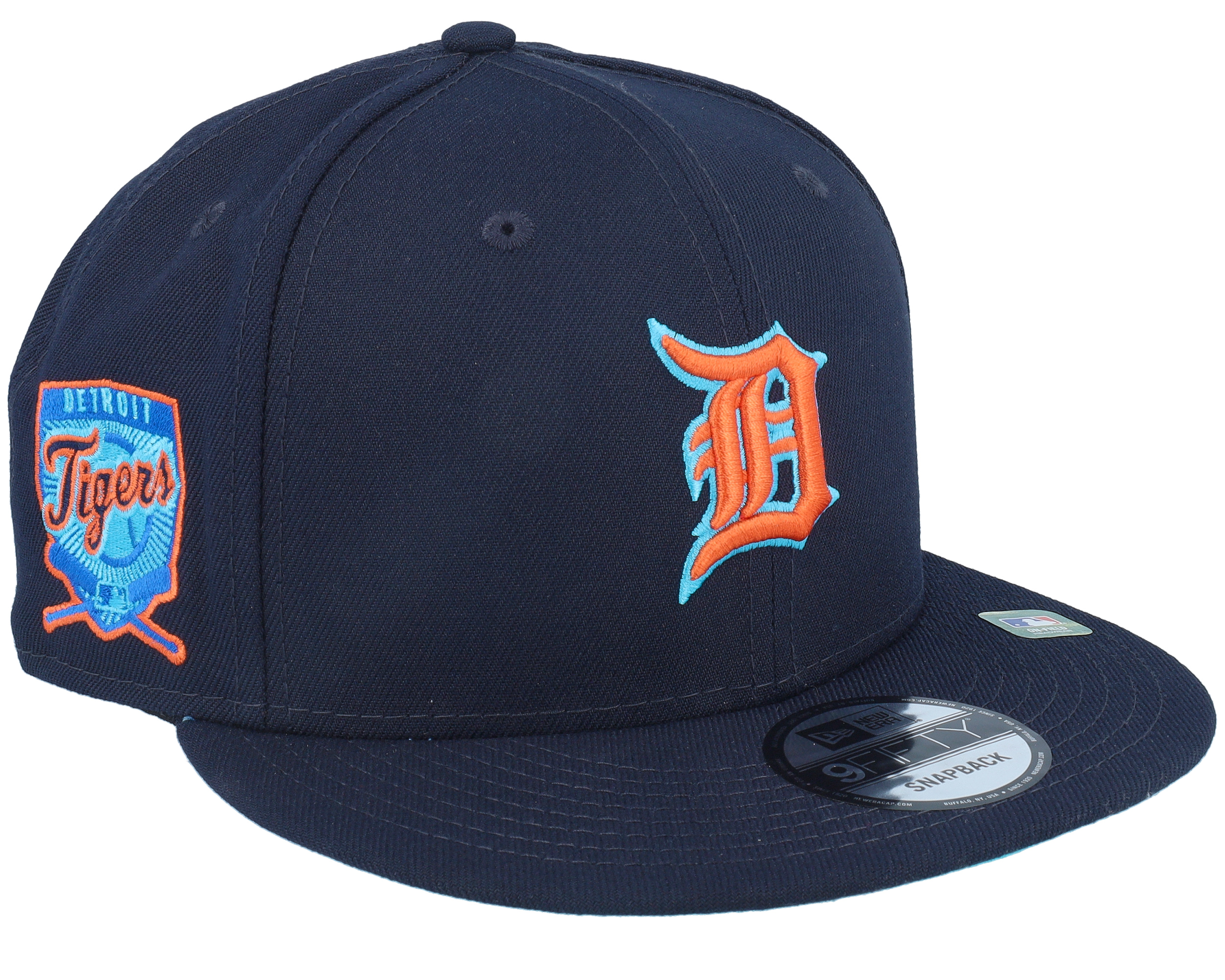 Mitchell & Ness Detroit Tigers Away Snapback Hat Grey