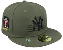 New York Yankees 59FIFTY MLB Armed Forces Olive Fitted - New Era