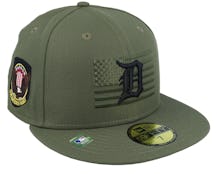 Detroit Tigers 59FIFTY MLB Armed Forces Olive Fitted - New Era
