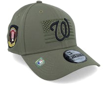 Washington Nationals 39THIRTY MLB Armed Forces Olive Flexfit - New Era
