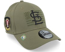 St. Louis Cardinals 39THIRTY MLB Armed Forces Olive Flexfit - New Era