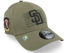San Diego Padres 39THIRTY MLB Armed Forces Olive Flexfit - New Era