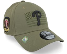 Philadelphia Phillies 39THIRTY MLB Armed Forces Olive Flexfit - New Era