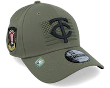 Minnesota Twins 39THIRTY MLB Armed Forces Olive Flexfit - New Era