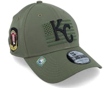 Kansas City Royals 39THIRTY MLB Armed Forces Olive Flexfit - New Era