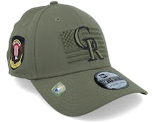 Colorado Rockies 39Thirty MLB Armed Forces Olive Flexfit - New Era