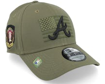 Atlanta Braves 39THIRTY MLB Armed Forces Olive Flexfit - New Era