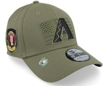 Arizona Diamondbacks 39THIRTY MLB Armed Forces Olive Flexfit - New Era