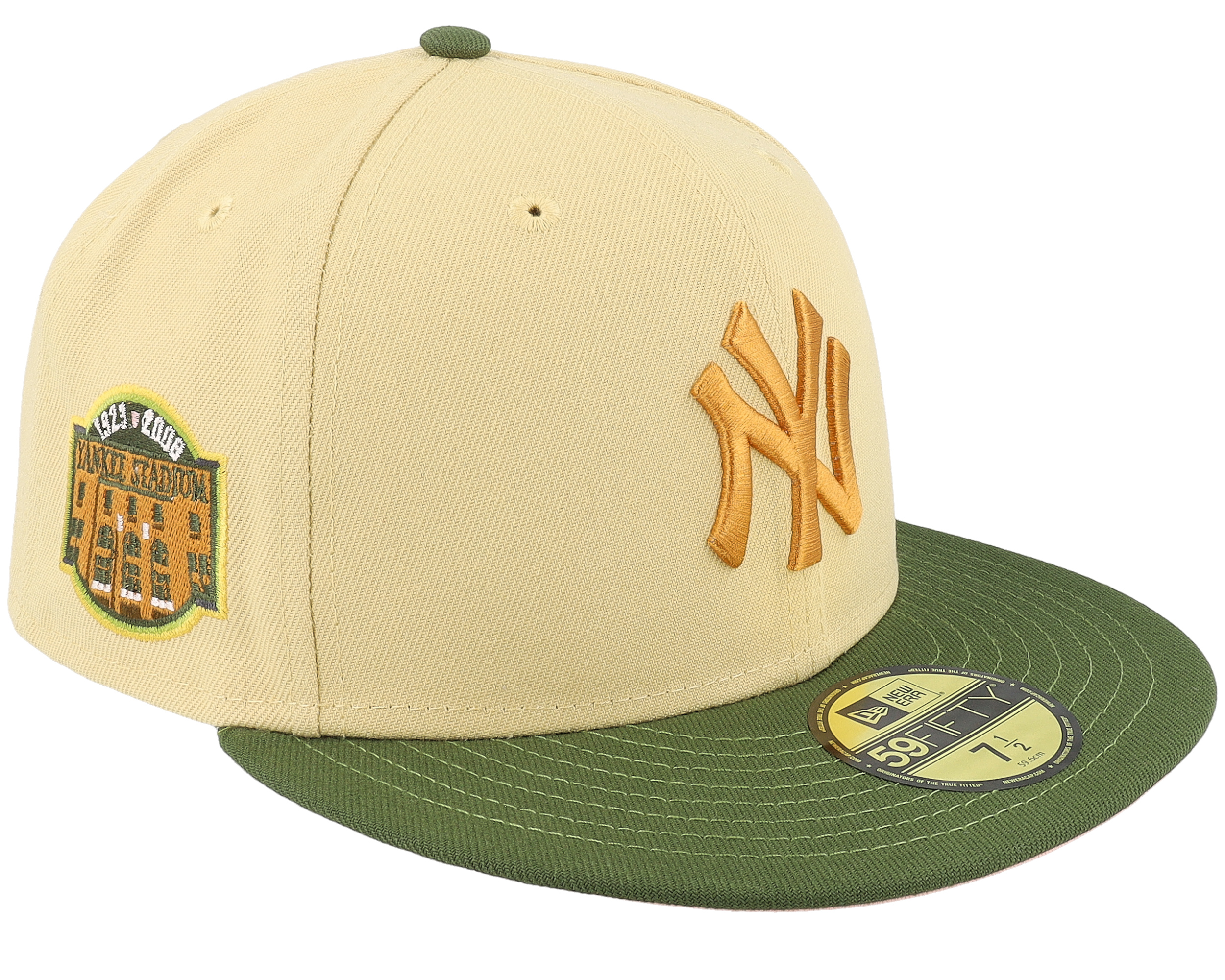 New York Yankees Olive Treasure 59FIFTY Khaki/Olive Fitted - New