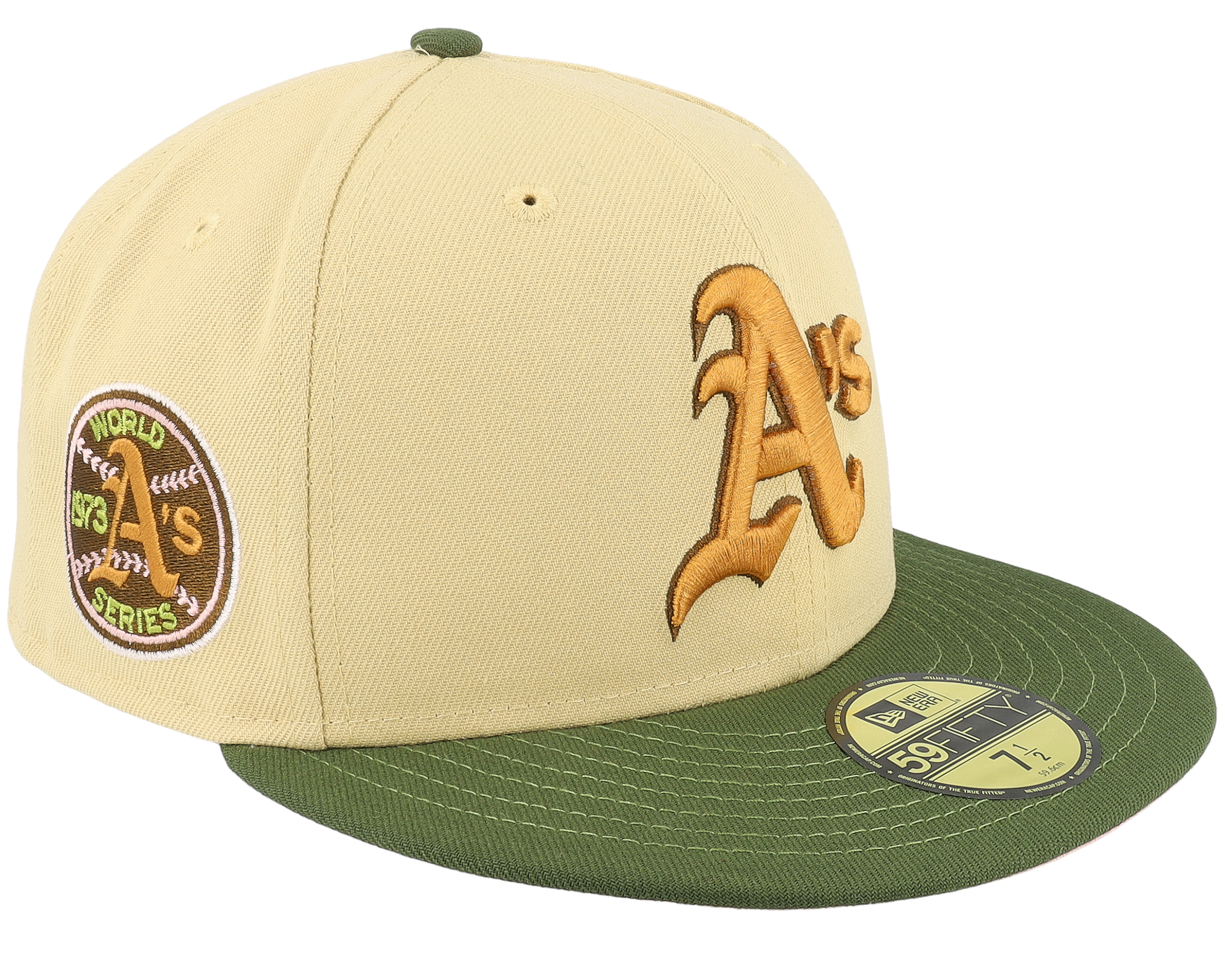 Oakland Athletics Olive Treasure 59FIFTY Khaki/Olive Fitted - New Era cap