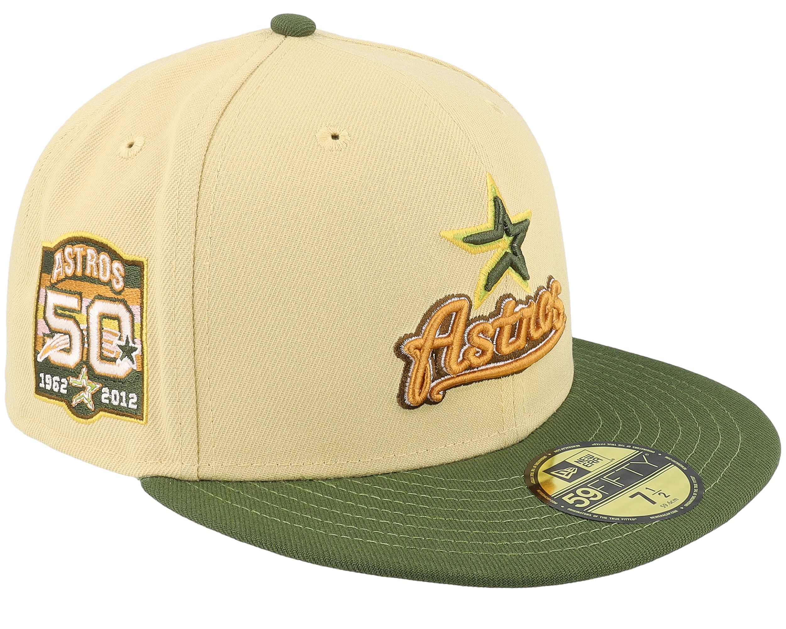 Houston Astros Color Pack 59FIFTY Fitted Olive Hat