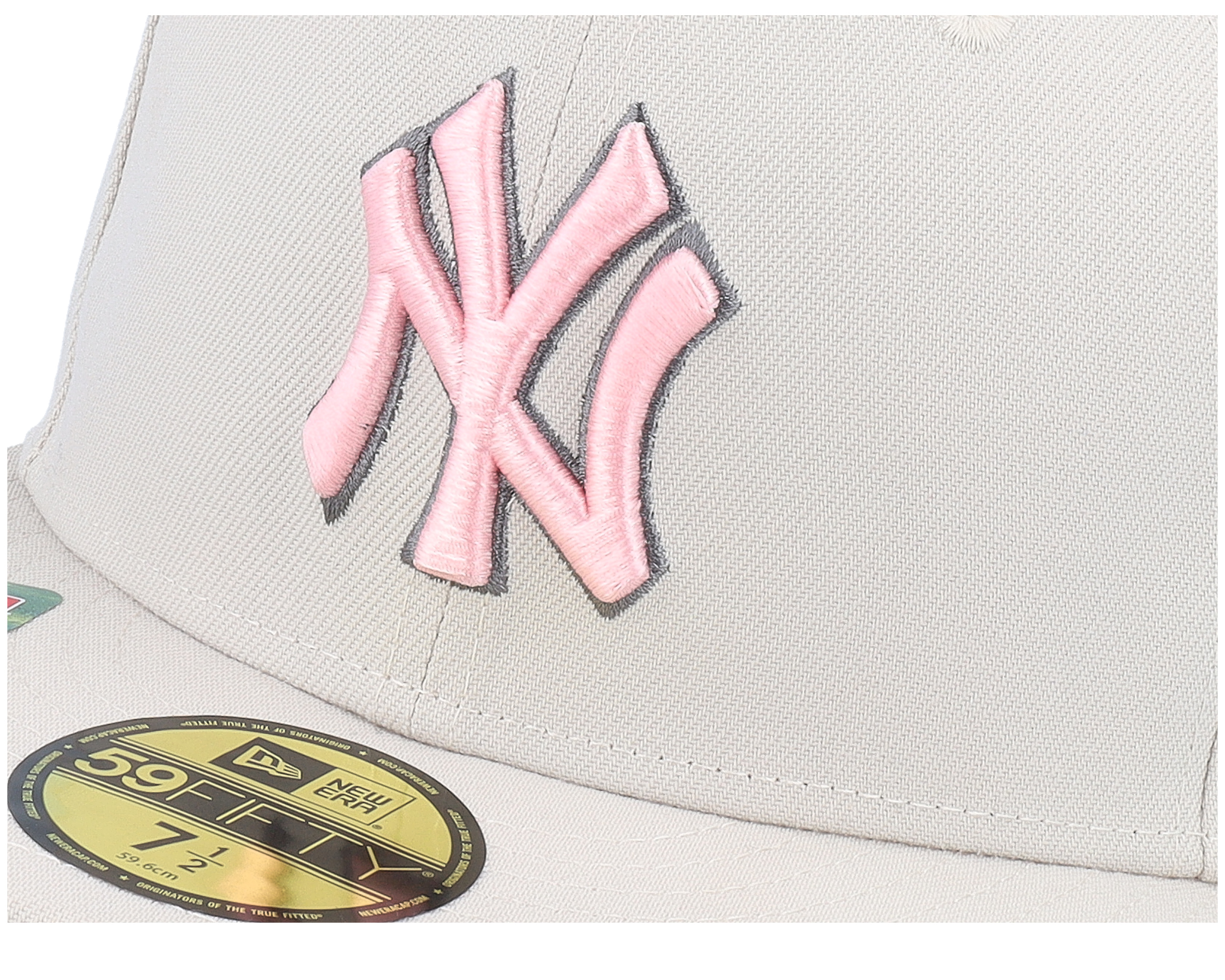 Pink yankees fitted hat hotsell