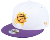 Phoenix Suns Crown Team 9FIFTY White/Purple Snapback