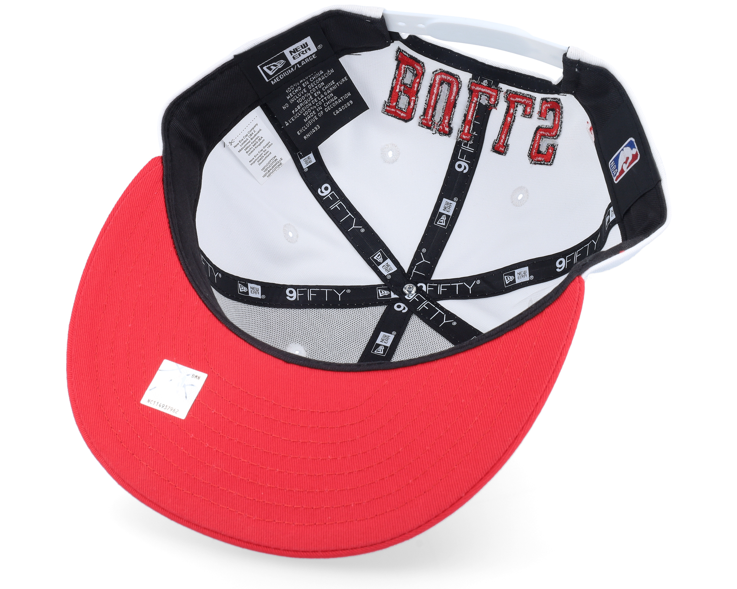Chicago Bulls Crown Team 9FIFTY White/Red Snapback