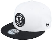 Brooklyn Nets White Crown Team 9FIFTY White/Black Snapback - New Era