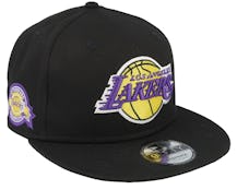 Los Angeles Lakers Team Side Patch 9FIFTY Black Snapback - New Era