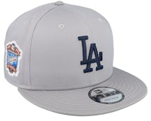Los Angeles Dodgers Team Side Patch 9FIFTY Grey/Navy Snapback - New Era