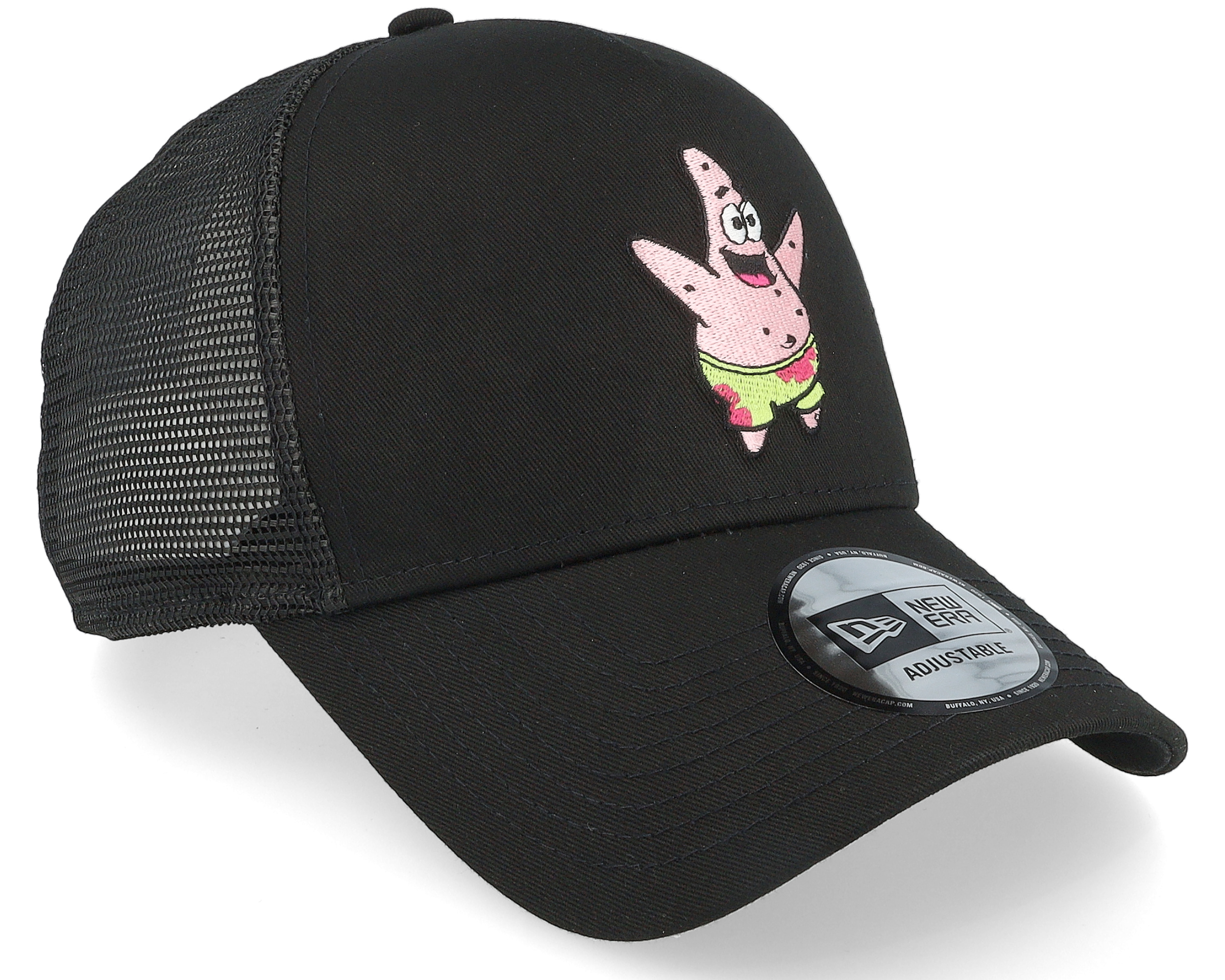 Patrick Spongebob 2024 New Era 5950 NWT Fitted Hat Black Size 7 5/8 Nickelodeon