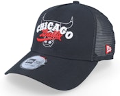 New York Yankees Logo Overlay Black Trucker