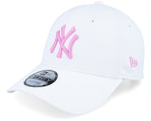 New York Yankees League Essential 9FORTY White/Pink Adjustable - New Era