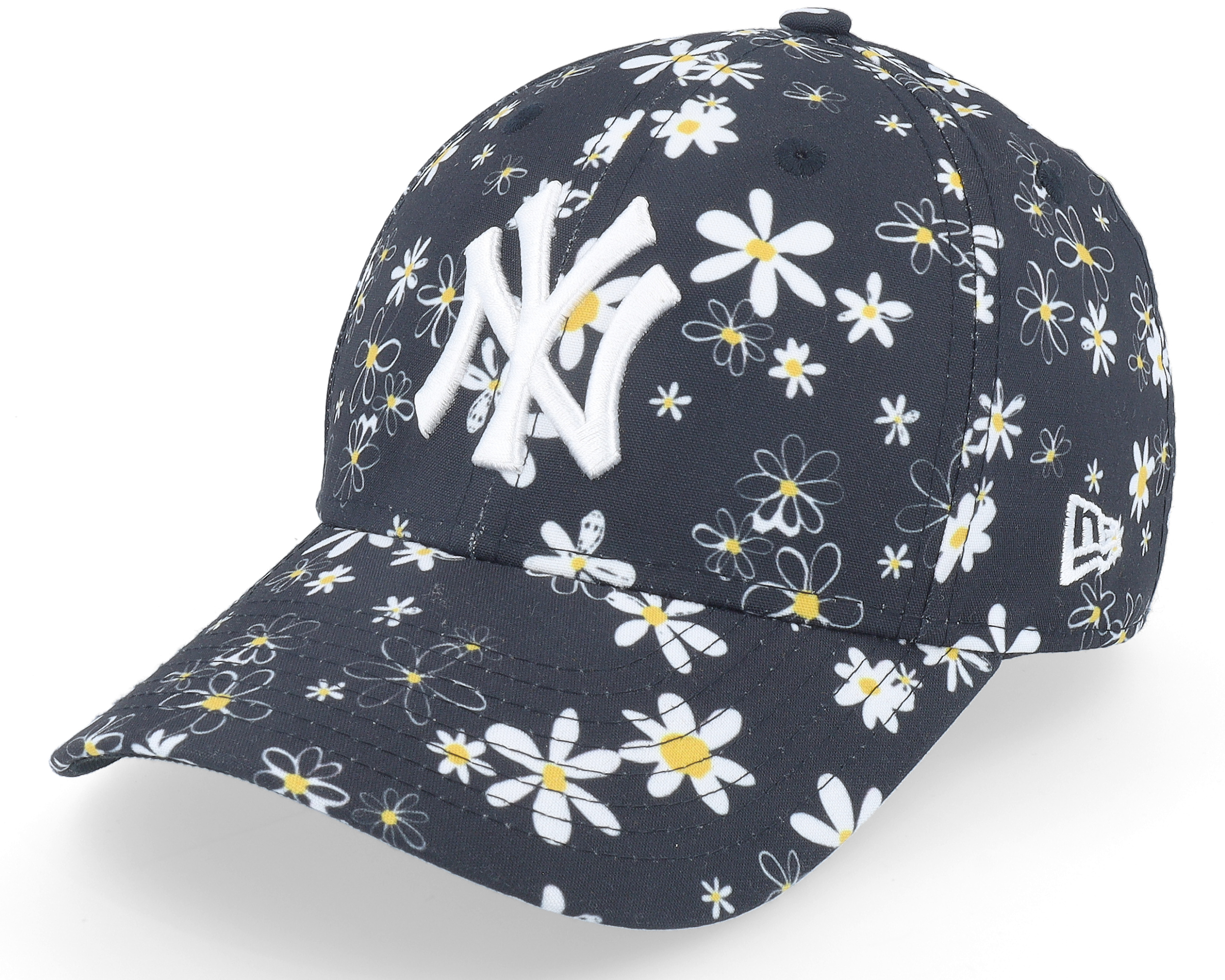 Women's New York Yankees New Era White Blossom 9TWENTY Adjustable Hat