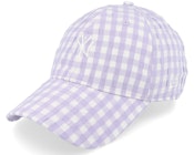 New York Yankees Womens Gingham 9TWENTY Purple/White Dad Cap
