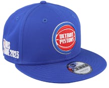 Detroit Pistons NBA Paris Game Team 9FIFTY Blue Snapback - New Era