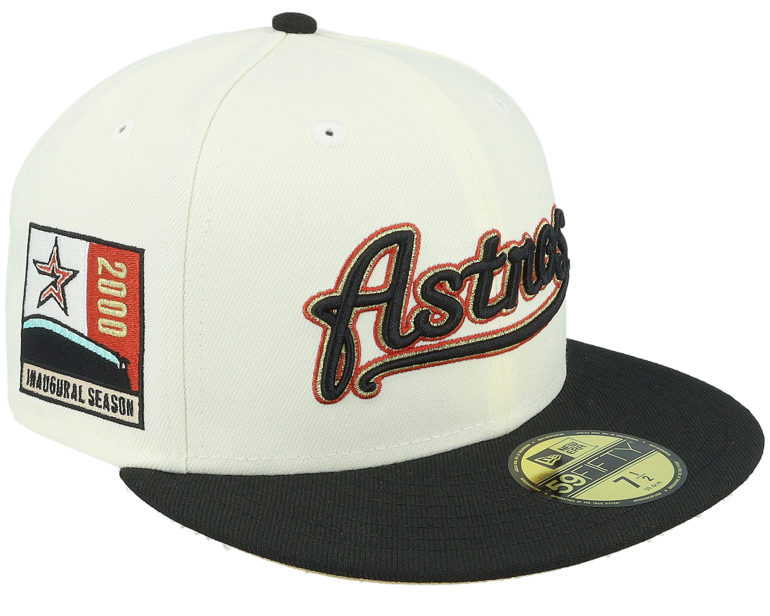 Houston Astros Tranquility 59FIFTY 00 Chrome Black Gold Fitted New Era