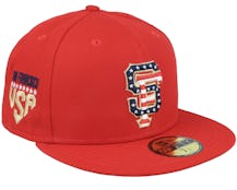 San Francisco Giants MLB 4th Of July 23 59FIFTY Scarlet Fitted - New Era