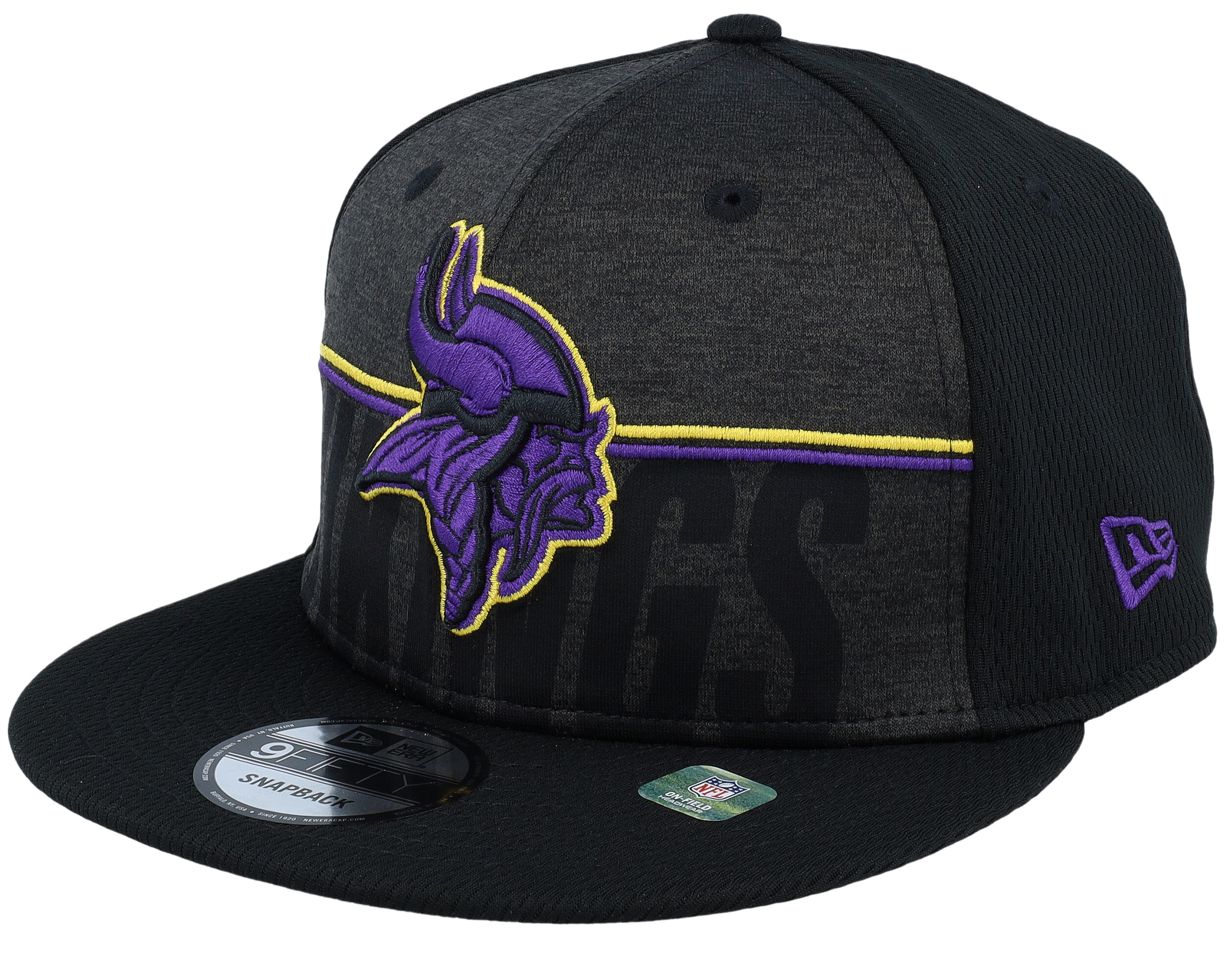 New Era - NFL Black snapback Cap - Minnesota Vikings 9FIFTY NFL Training 23 Black Snapback @ Hatstore