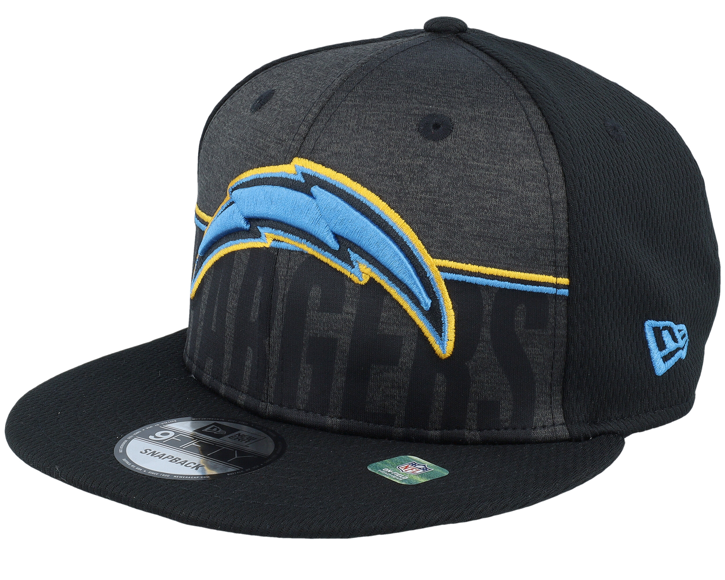 Los Angeles Chargers 9FIFTY NFL Training 23 Black Snapback - New Era cap