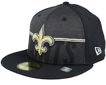 New Orleans Saints 9FIFTY NFL Training 23 Black Fitted - New Era