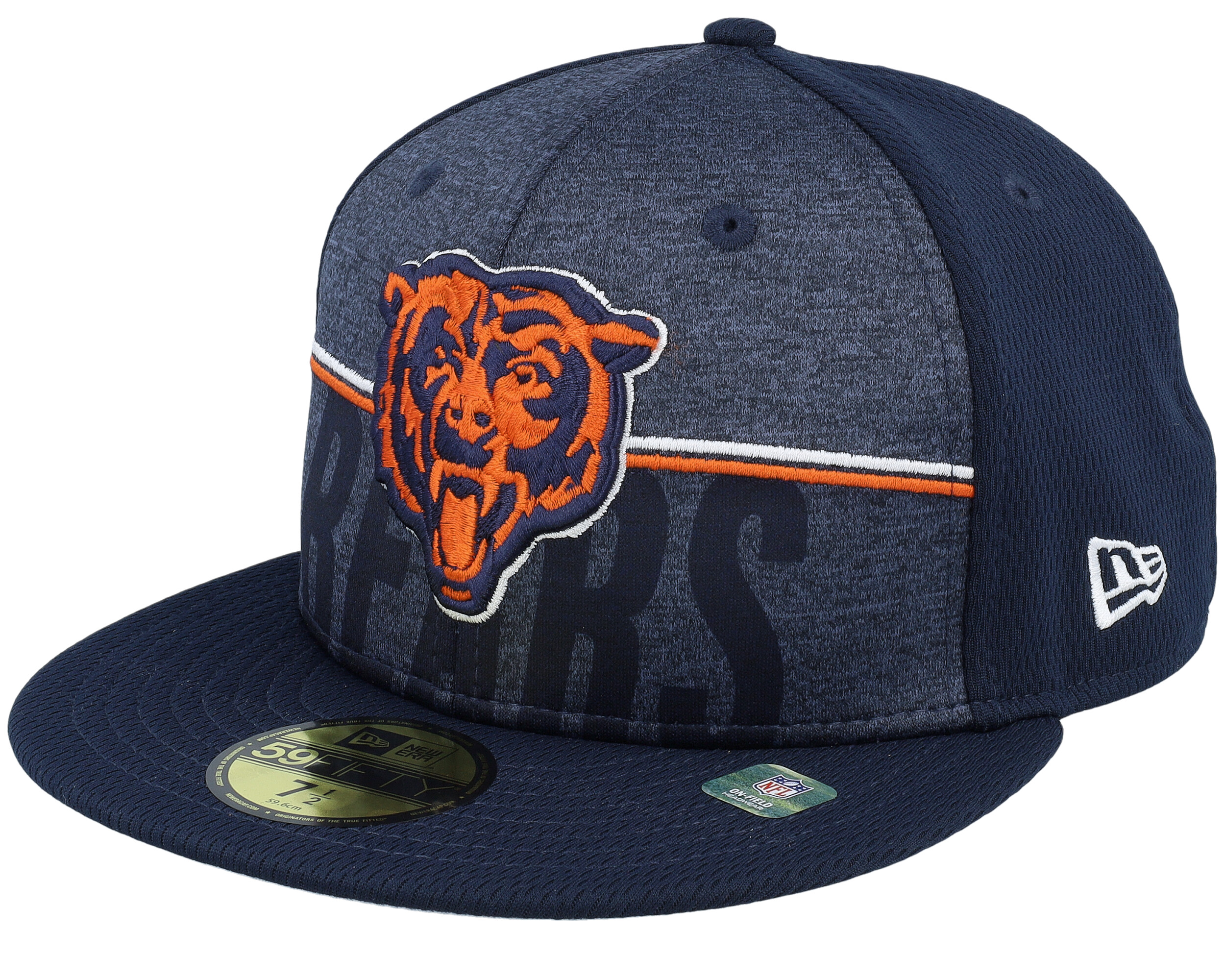 Men's Chicago Bears New Era White/Navy 2023 Sideline 9FORTY