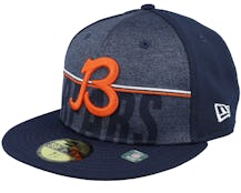 Chicago Bears 59FIFTY NFL Training 23 Navy Fitted - New Era